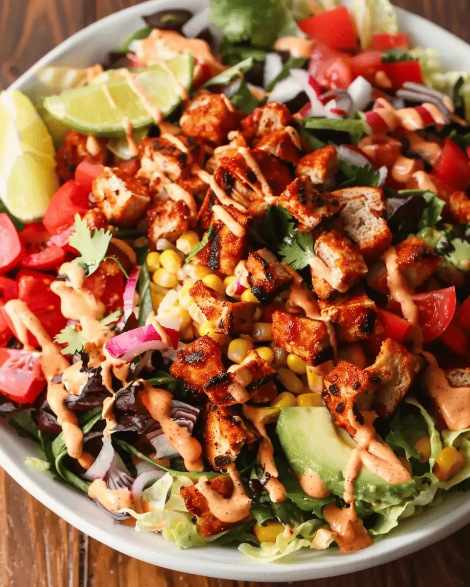 Spicy Southwest Salad with Turkey Bacon: Easy & Flavorful Treat