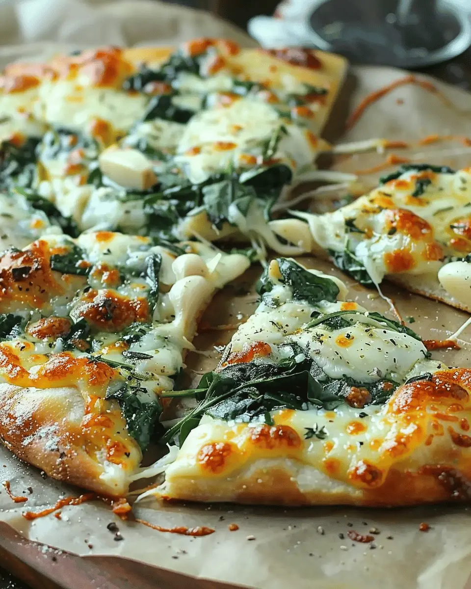 Roasted Garlic Spinach White Pizza: The Best Homemade Delight