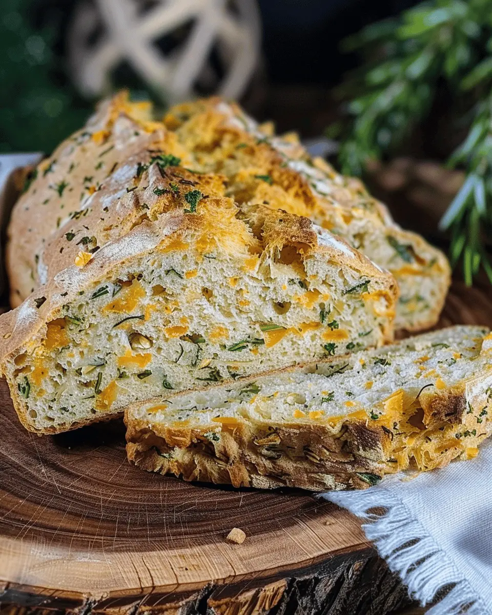 Cheddar and Herb Soda Bread: Easy Homemade Delight for All