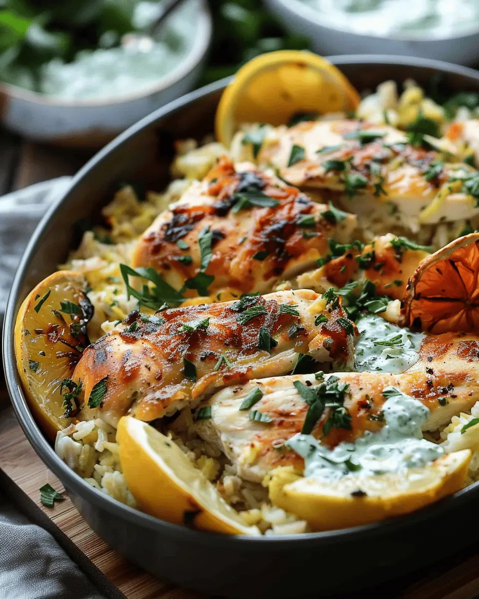 Easy Chicken Tzatziki Rice Bake: A Flavorful Twist on Comfort Food