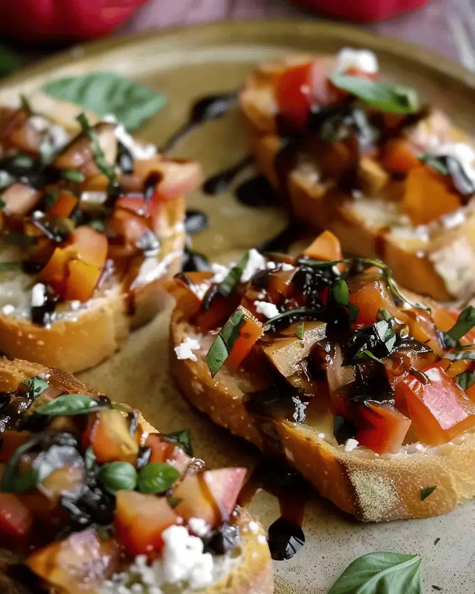 Fall Bruschetta: Easy Recipe with Turkey Bacon and Chicken Ham