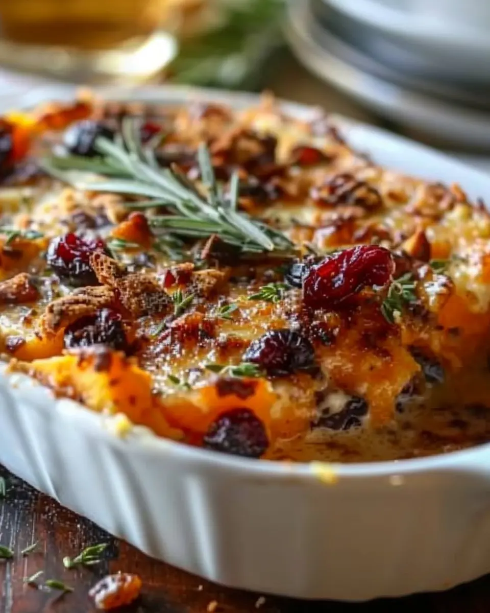 Sweet Potato &amp; Cranberry Gratin: A Cozy, Comforting Delight