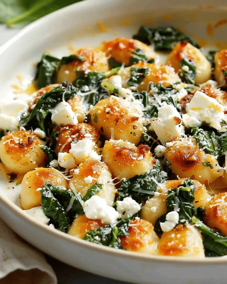 Crispy Gnocchi With Spinach And Feta: A Deliciously Easy Dinner
