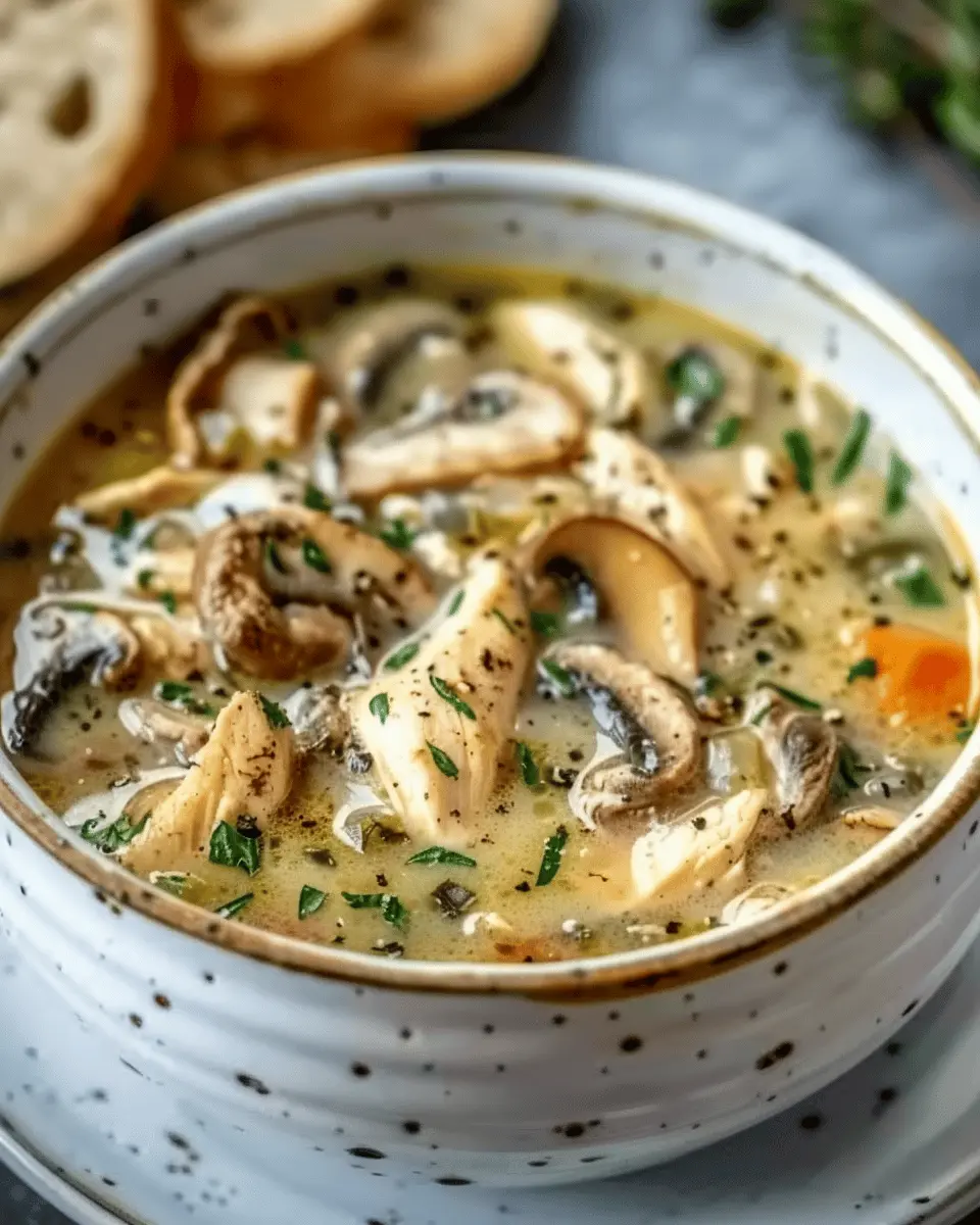 Rotisserie Chicken Mushroom Soup: Easy & Comforting Delight