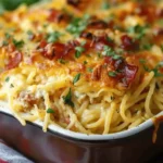 Creamy Southern Spaghetti Bake