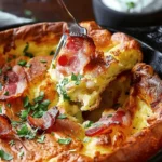 Savory Cheddar & Bacon Dutch Baby