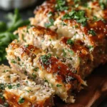 Juicy Garlic Parmesan Chicken Meatloaf
