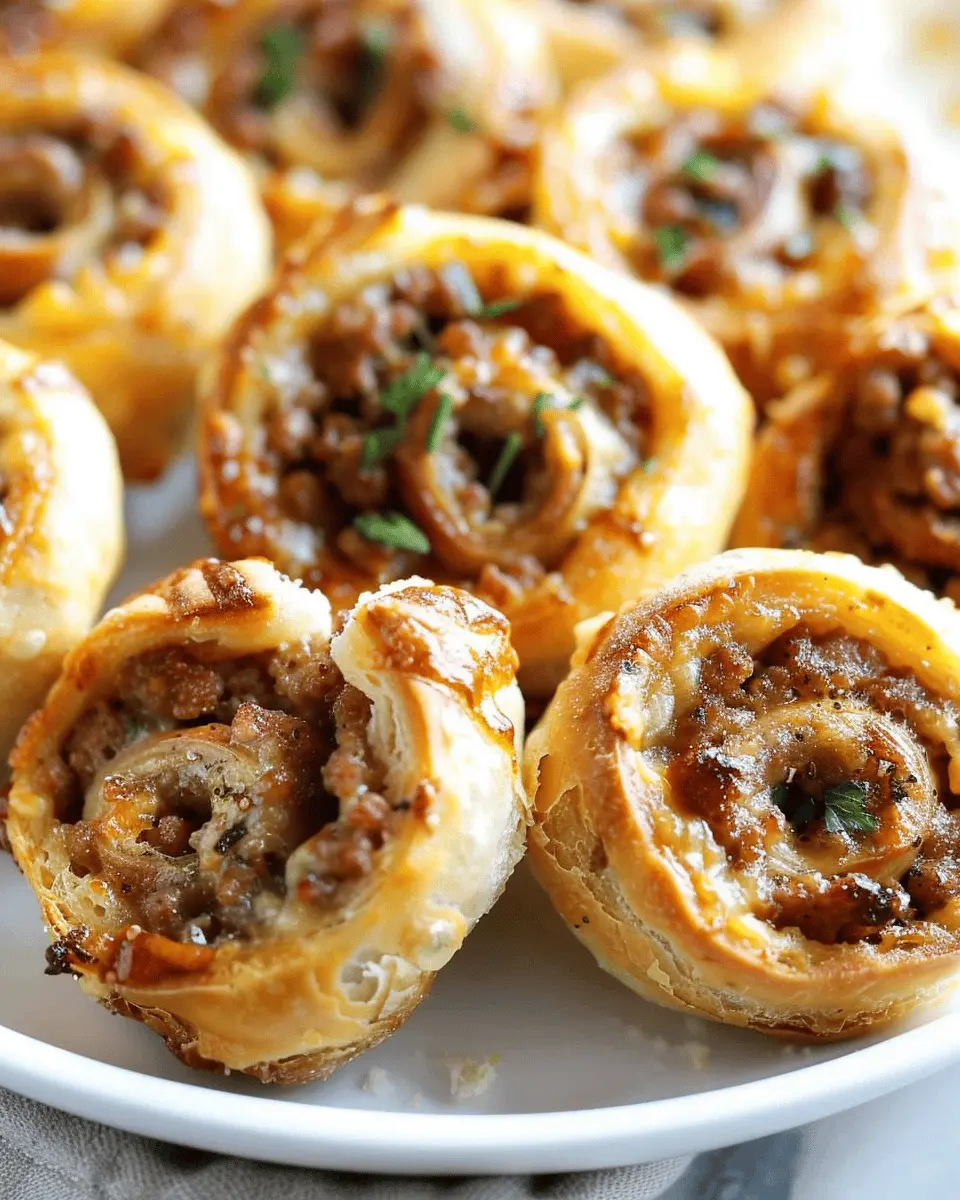 Sausage Pinwheels: Easy Beef Delight with Turkey Bacon Twist