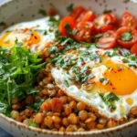 Savory Lentil Breakfast Bowl