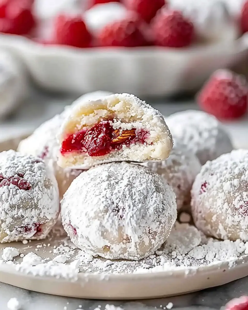Raspberry Almond Snowball Cookies: The Best Indulgent Treat