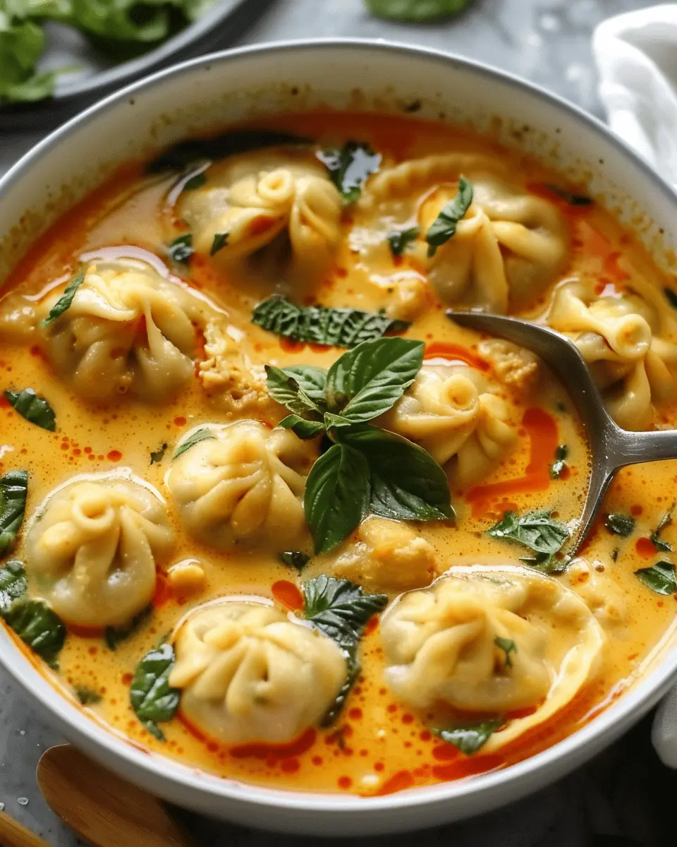 Easy Thai Coconut Curry Dumpling Soup for a Comforting Meal