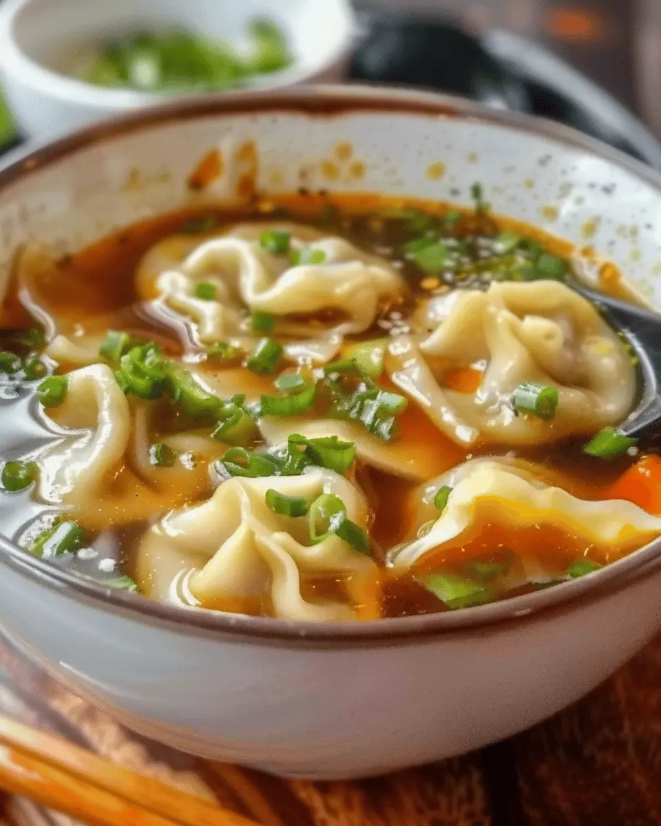 Potsticker Soup: Easy Comfort Food with Turkey Bacon & Chicken Ham