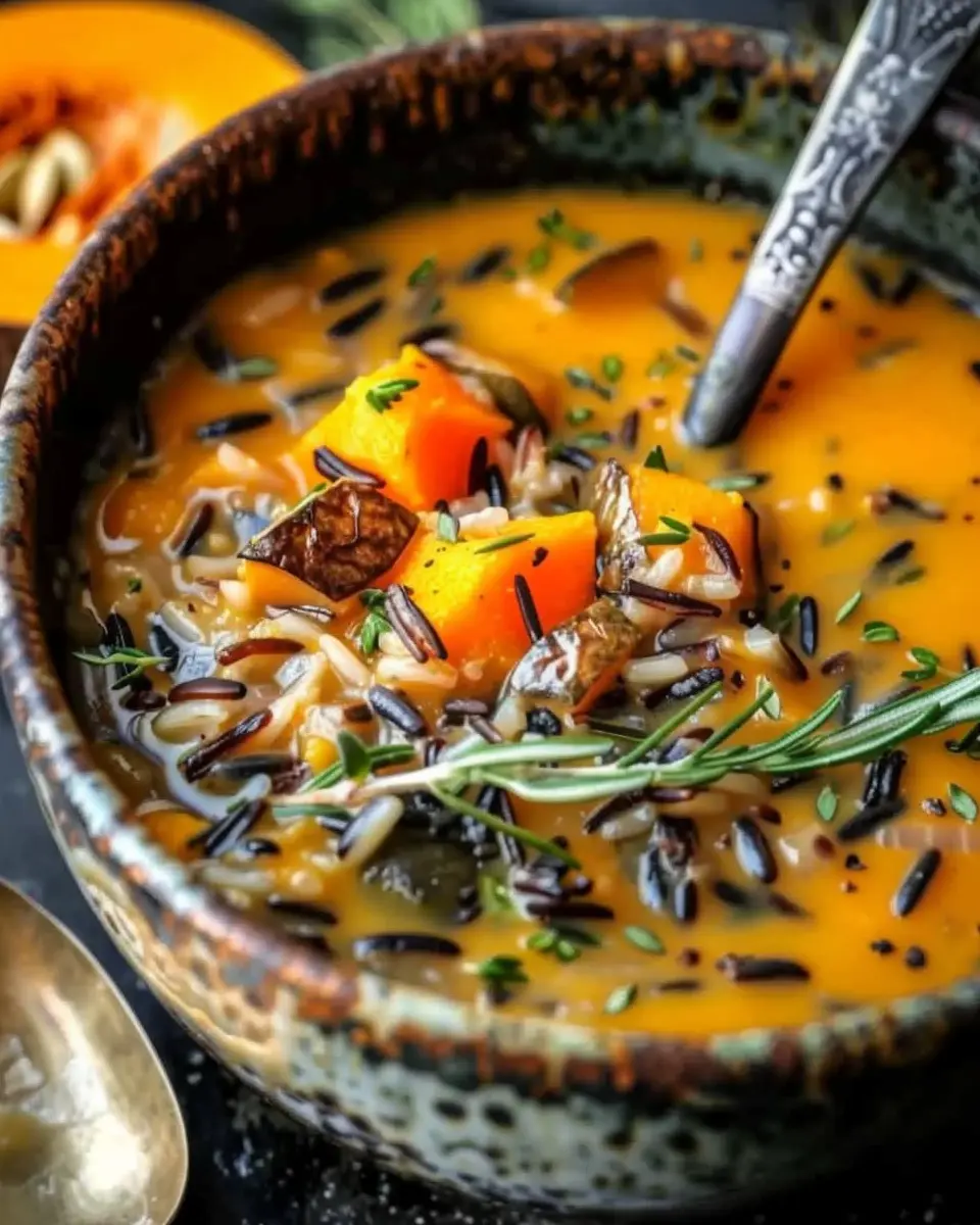 Vegan Pumpkin Wild Rice Soup: A Cozy and Indulgent Delight