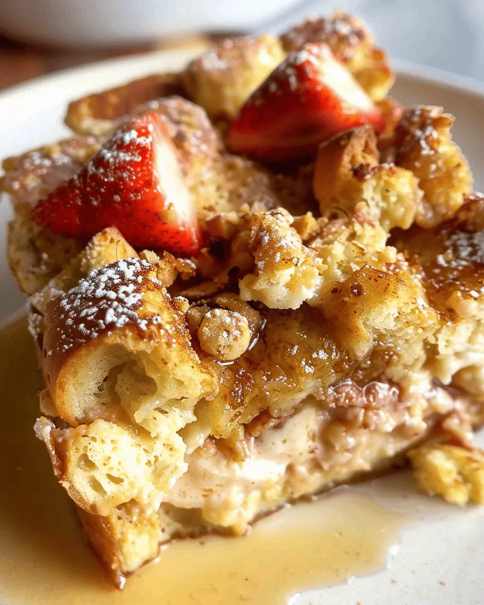 French Toast Casserole: Easy Breakfast Bliss with Turkey Bacon