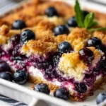 Cottage Cheese Blueberry Bake