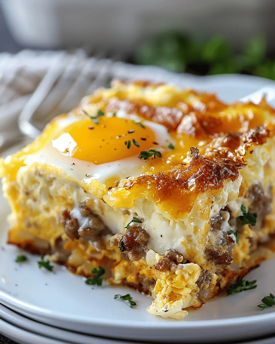 Sausage Egg Cream Cheese Hashbrown: Easy Turkey Bacon Delight