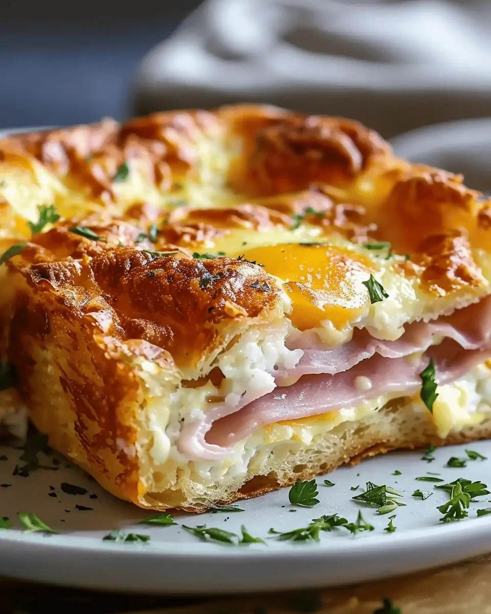 Monte Cristo Breakfast Casserole: Easy Indulgence with Turkey Bacon and Chicken Ham