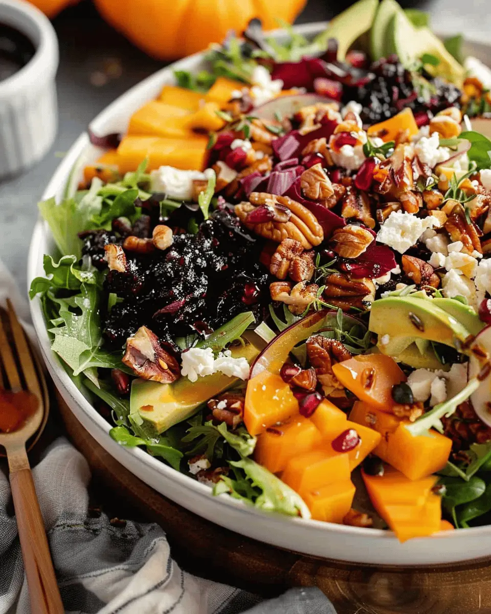 Fall Harvest Salad: Easy Recipe with Turkey Bacon and Chicken Ham