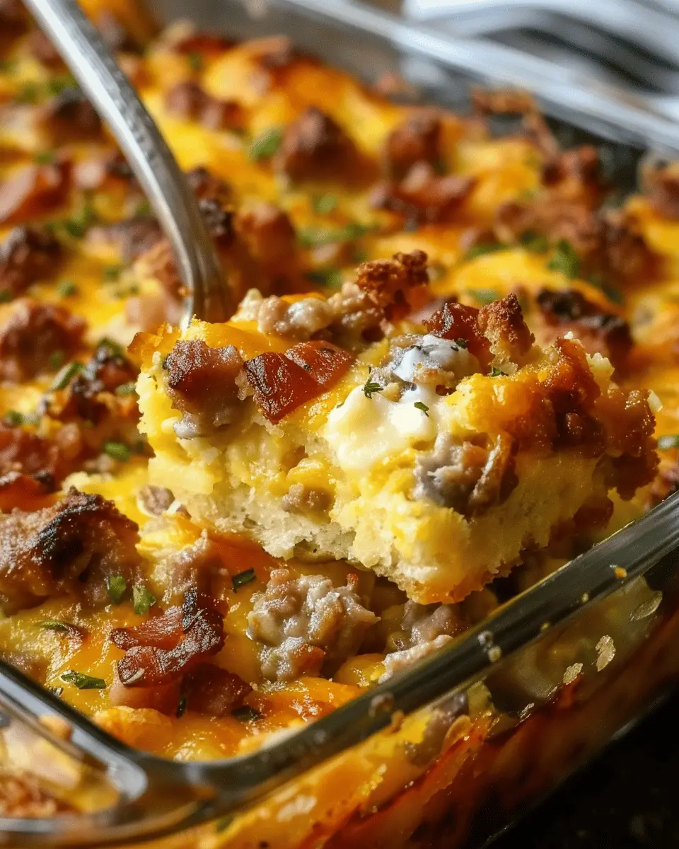 Crack Breakfast Casserole: A Delicious Twist with Turkey Bacon and Chicken Ham