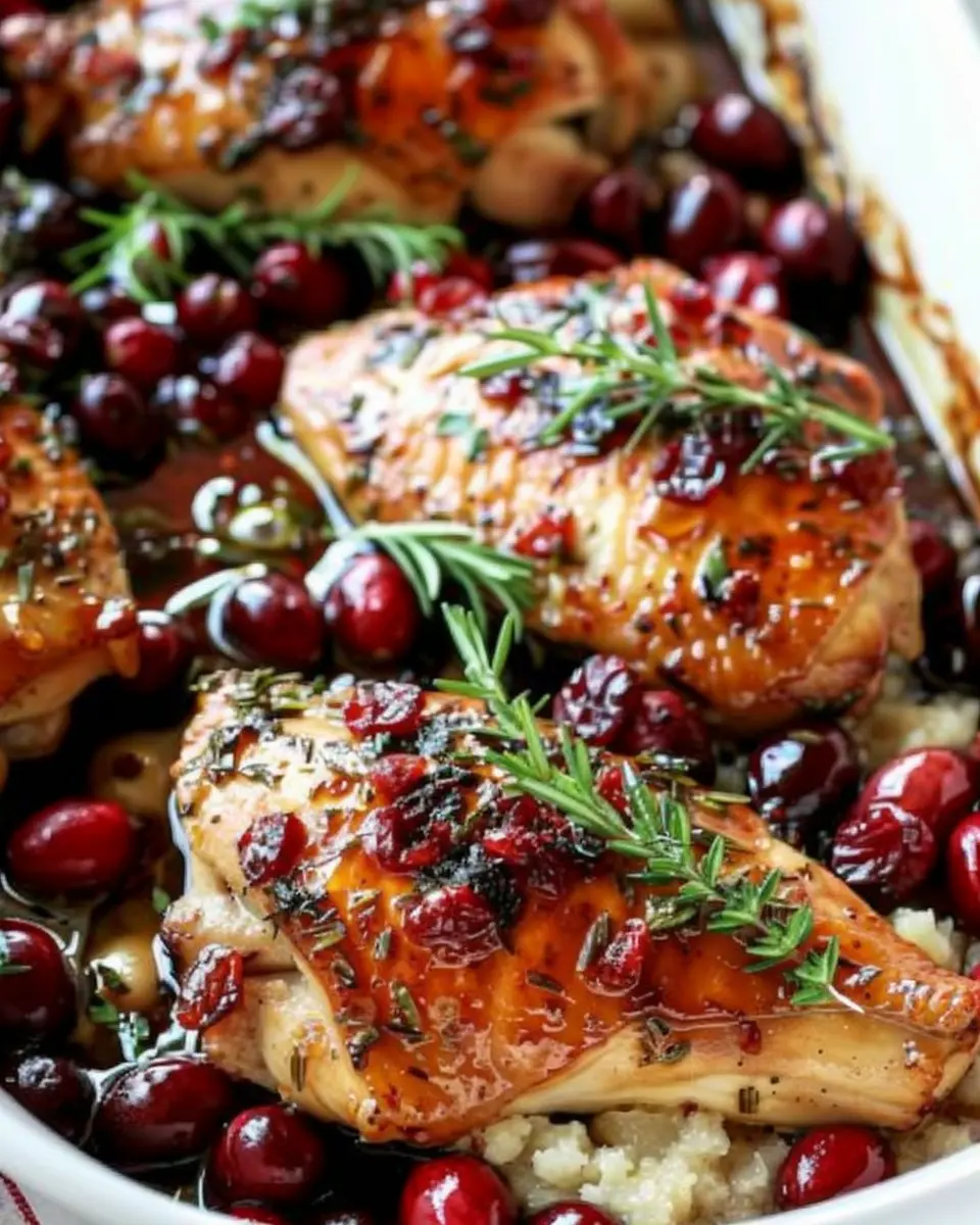 Honey Cranberry Chicken Bake: Easy Comfort Food Delight