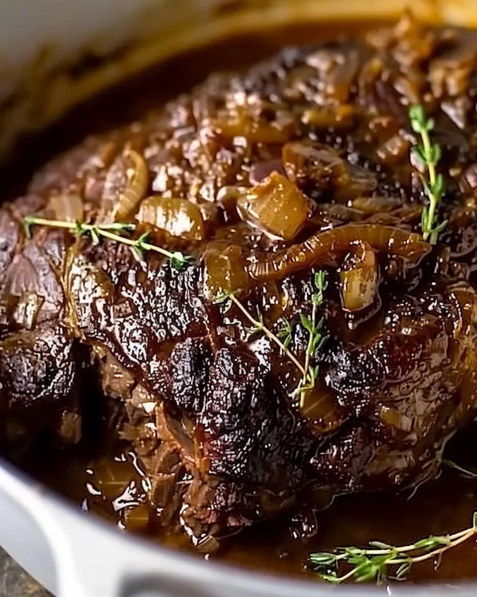 Comforting French Onion Pot Roast