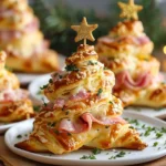 HAM & CHEESE PUFF PASTRY CHRISTMAS TREES