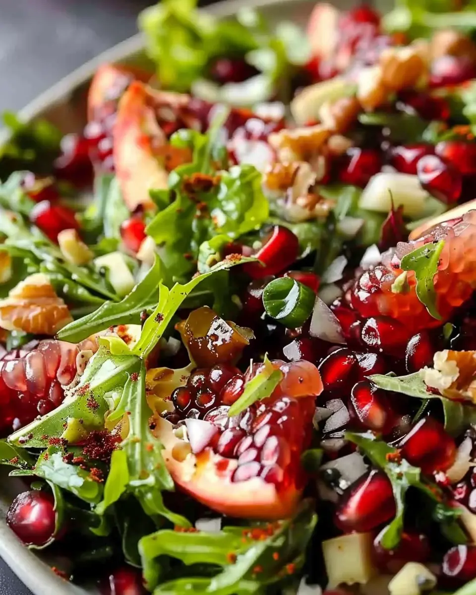 Pomegranate Christmas Salad: A Festive Easy Recipe with Turkey Bacon