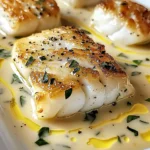 Baked Cod in Coconut Lemon Cream Sauce