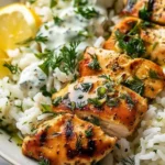 Dump-and-Bake Chicken Tzatziki Rice