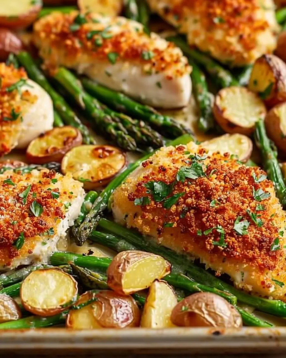 Parmesan Crusted Chicken Sheet Pan Dinner Made Easy for Everyone