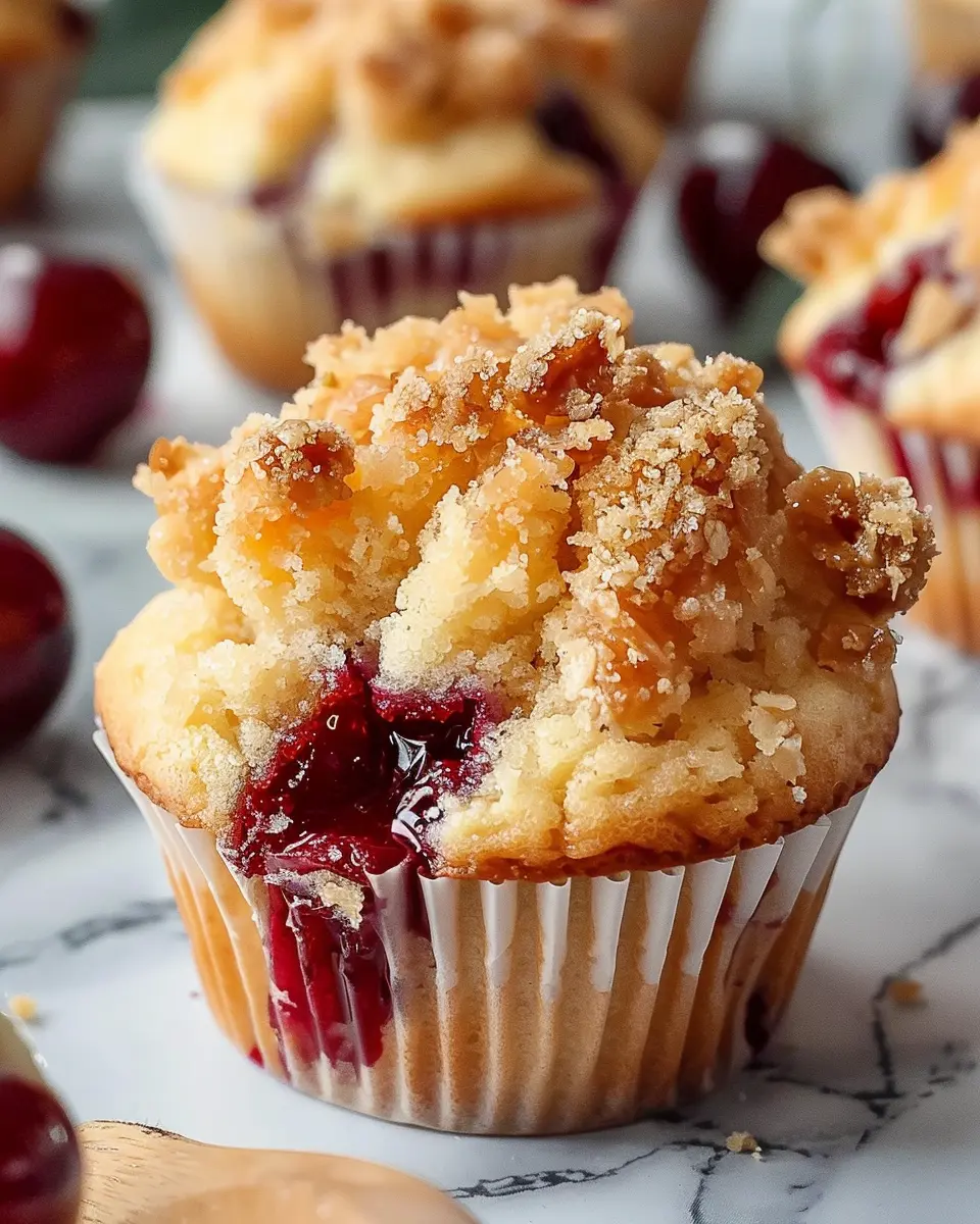 Cherry Cobbler Muffins: Easy Recipe for a Juicy Treat at Home