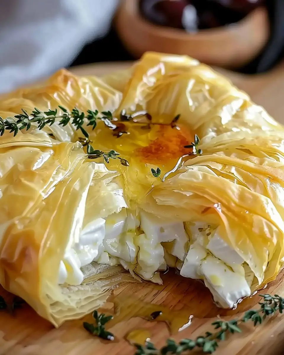Melted Brie Phyllo Perfection Appetizer: Indulgent Turkey Bacon Twist