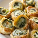 Spinach Dip in Bite-Sized Pinwheels