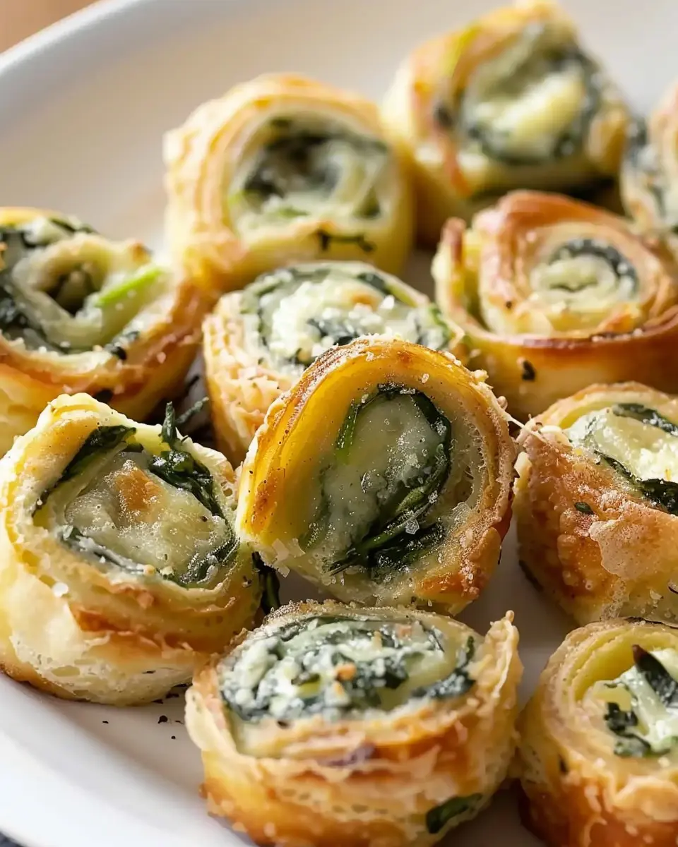 Spinach Dip in Bite-Sized Pinwheels: Easy Party Pleaser Recipe