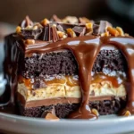 Decadent Chocolate Caramel Toffee Cake