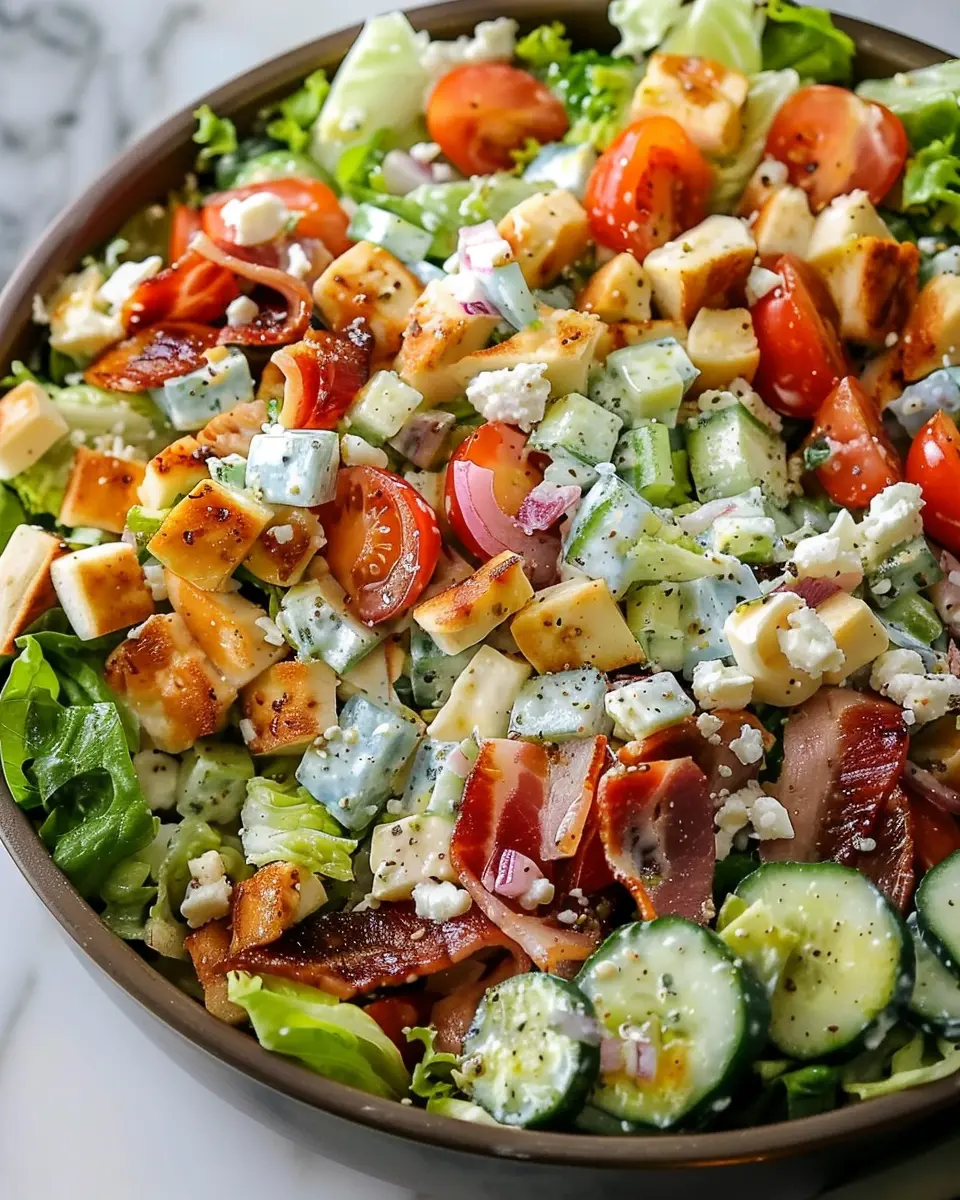 Ruth’s Chris Chopped Salad: A Healthy Twist with Turkey Bacon