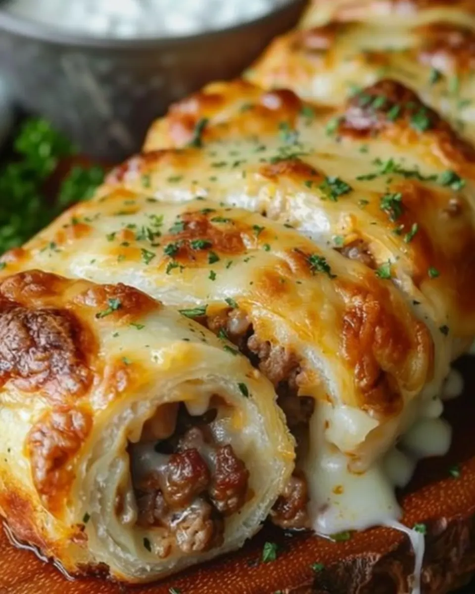 Cheesy Ground Beef Roll: Indulgent Comfort Food Made Easy