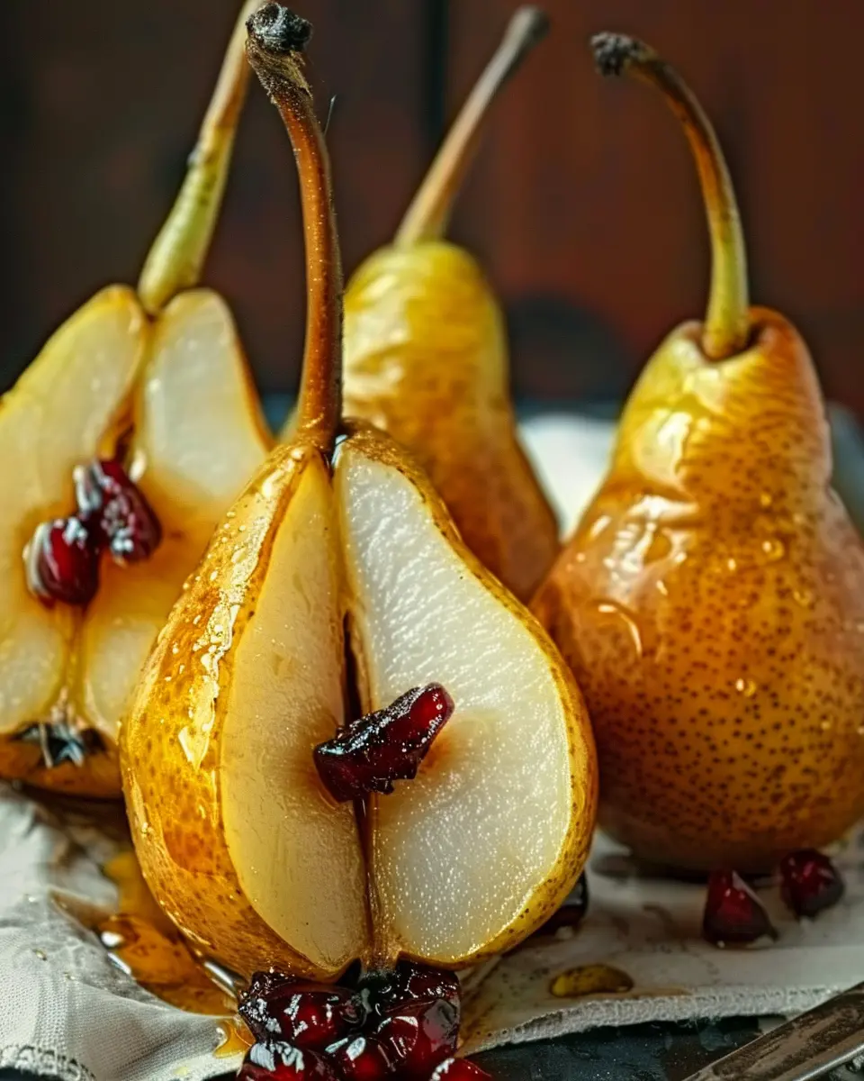 Baked Pears with Turkey Bacon: A Juicy Twist on Dessert