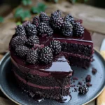 Blackberry Velvet Gothic Cake