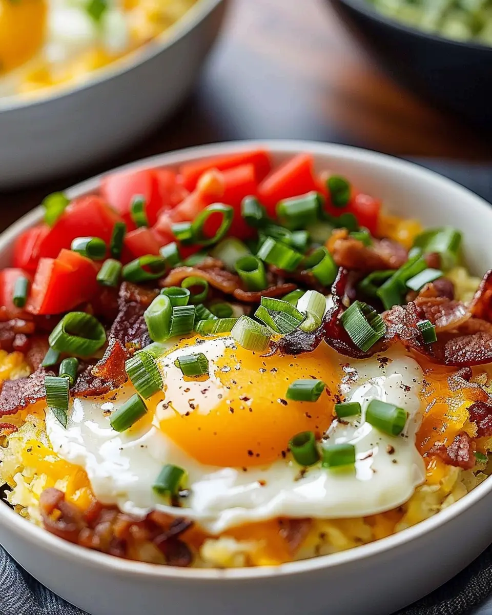 Hash Brown Breakfast Bowls: Easy and Delicious with Turkey Bacon
