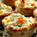 Chicken Pot Pie Biscuit Cups