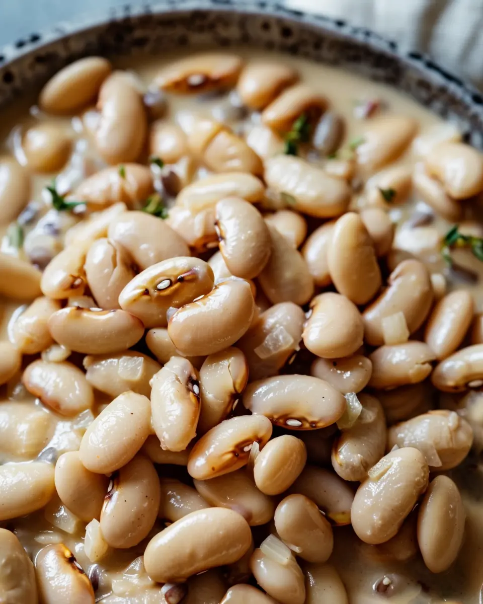Creamy White Bean Delight with Turkey Bacon and Fresh Herbs