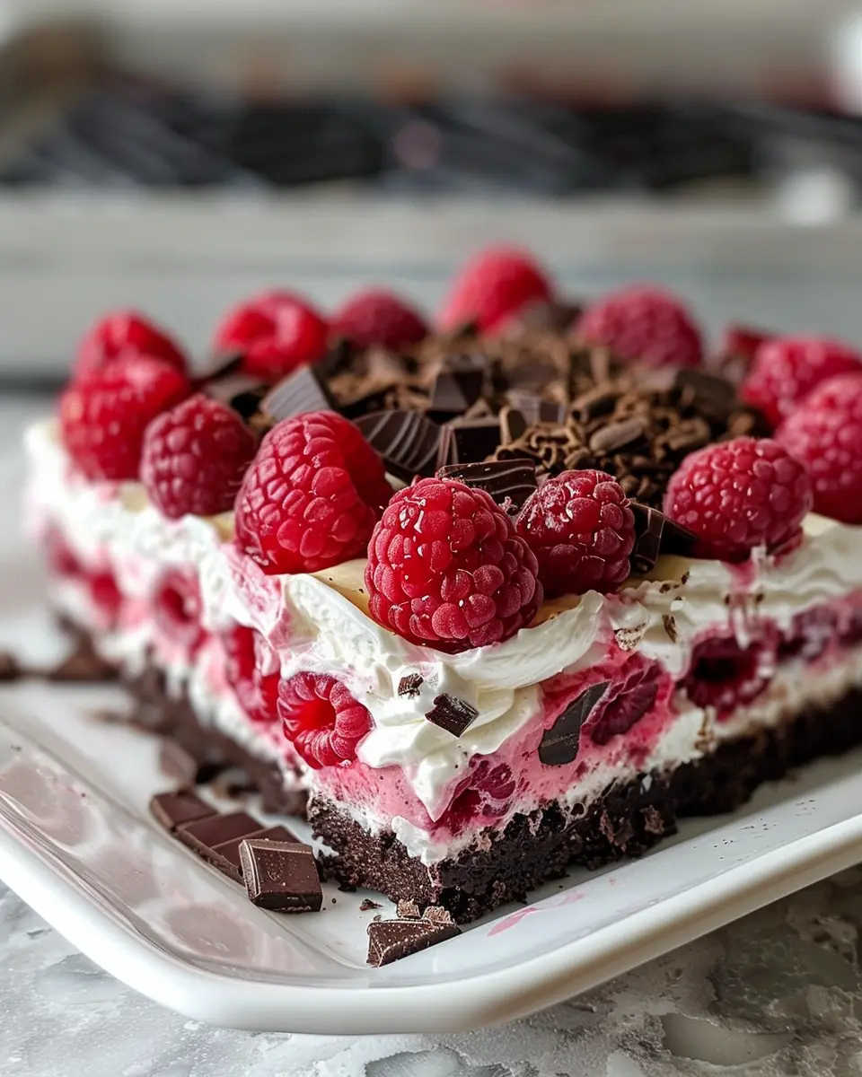 Raspberry Chocolate Lasagna Dessert: Indulgent No-Bake Delight