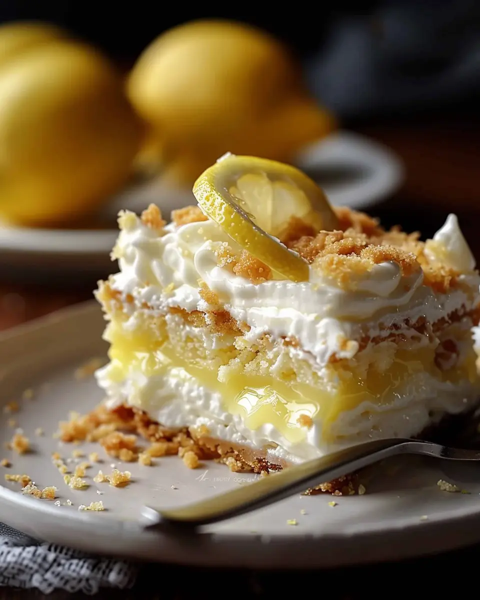 4 Ingredient Lemon Cream Cheese Dump Cake: Quick and Irresistible Delight