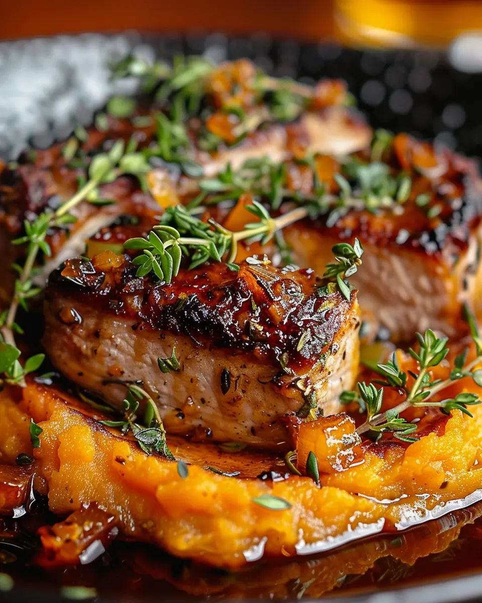 Apple Cider Pork with Mashed Sweet Potatoes: A Cozy Delight