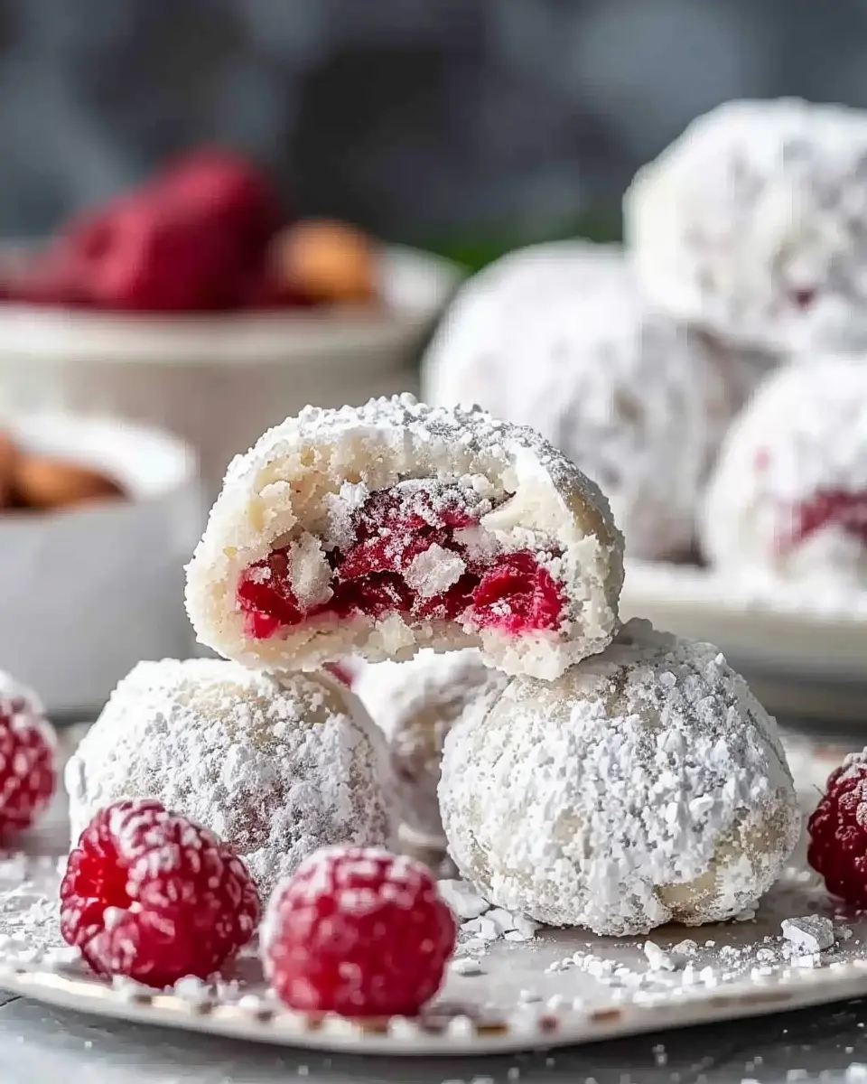 Raspberry Almond Snowball Cookies: Easy, Indulgent Treats For All