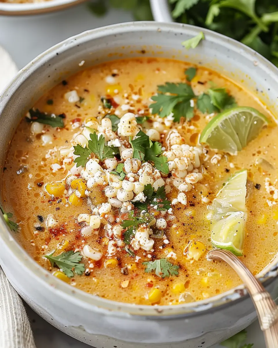 Mexican Street Corn Soup: Easy Recipe with Turkey Bacon Twist