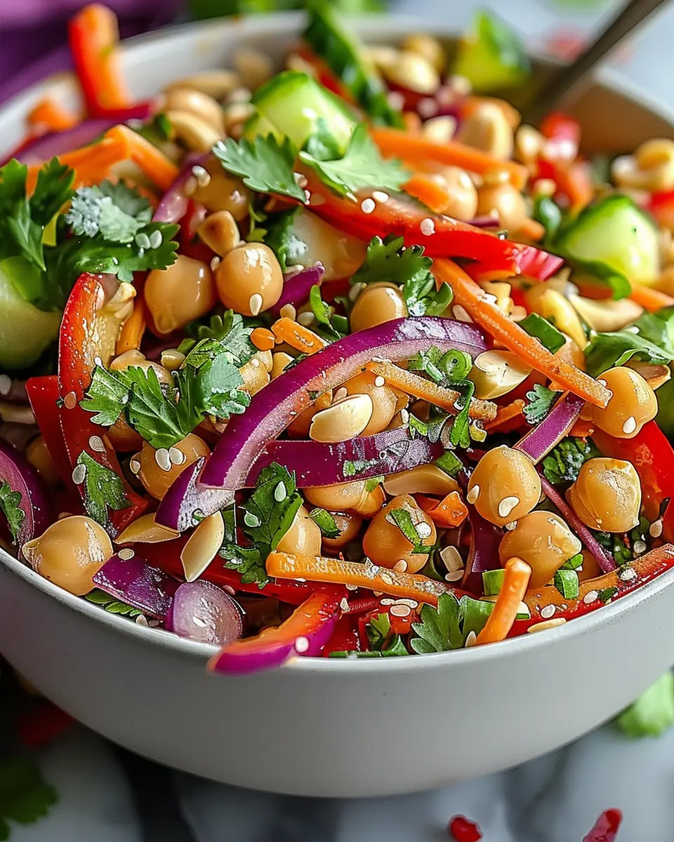 Crunchy Thai Chickpea Salad: The Best Recipe for Fresh Flavor