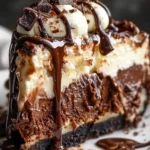 Heavenly Hot Fudge Sundae Brownie Cheesecake