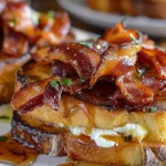 Bourbon Maple Bacon Stuffed Toast